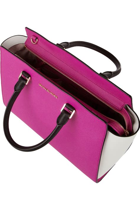 michael kors selma colorblock tote|Michael Kors go bag.